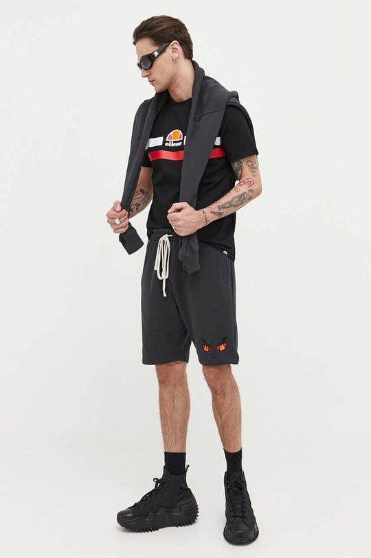 Ellesse t-shirt bawełniany czarny