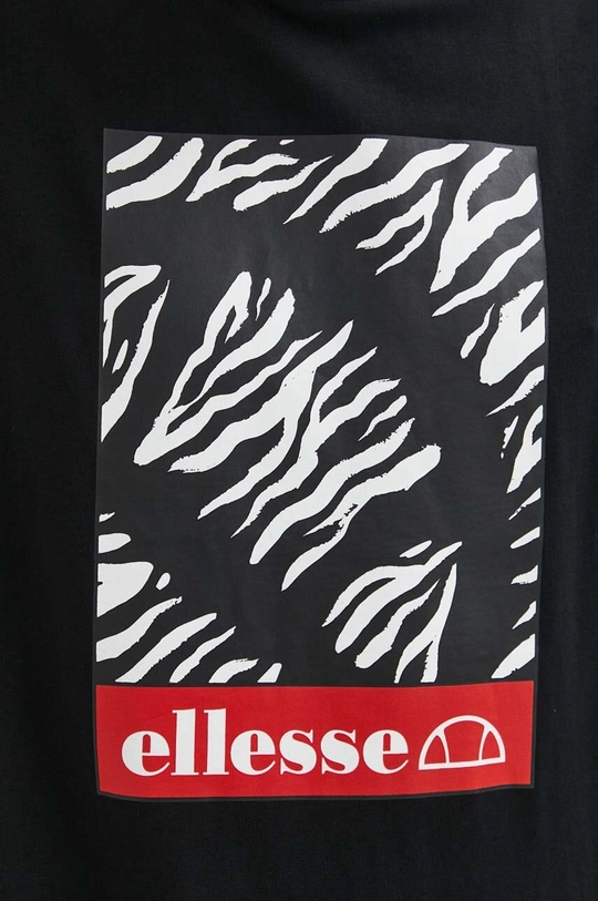 czarny Ellesse t-shirt bawełniany