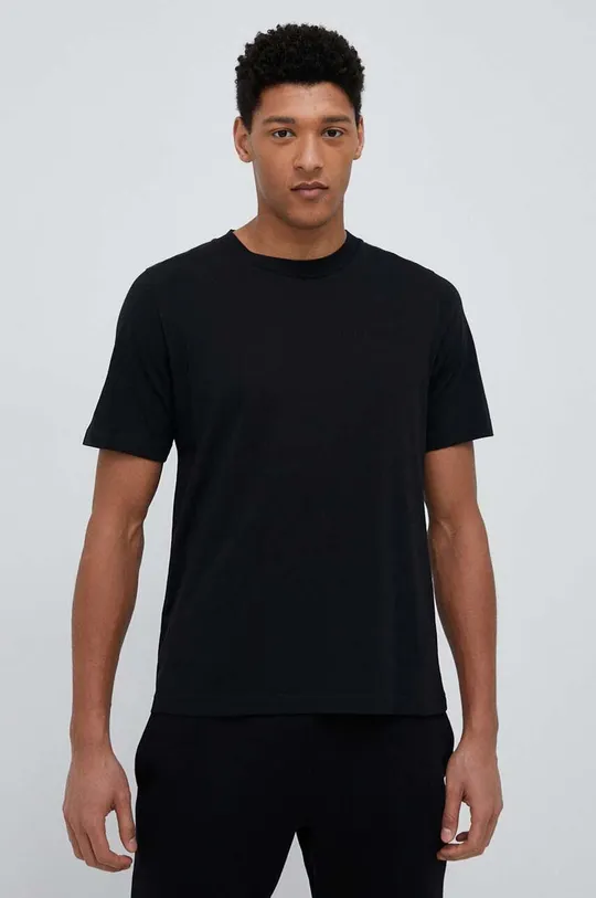 czarny Peak Performance t-shirt bawełniany