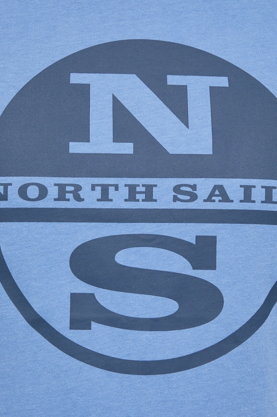 niebieski North Sails t-shirt bawełniany