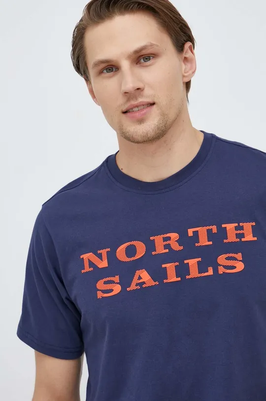 mornarsko modra Bombažna kratka majica North Sails