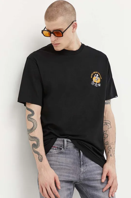 black Vans cotton t-shirt Men’s