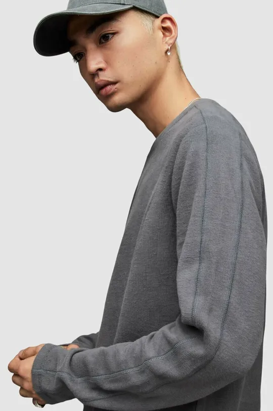 Βαμβακερή μπλούζα με μακριά μανίκια AllSaints  100% Οργανικό βαμβάκι
