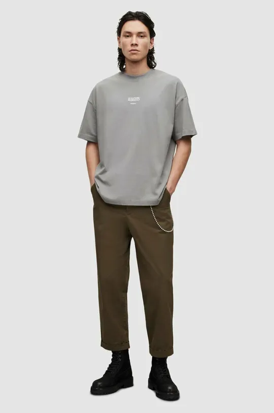 Βαμβακερό μπλουζάκι AllSaints  100% Οργανικό βαμβάκι