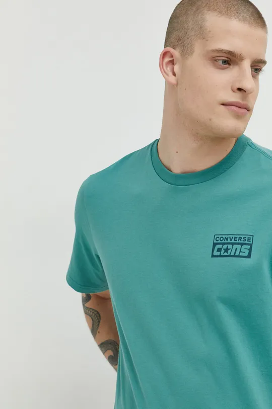бірюзовий Бавовняна футболка Converse