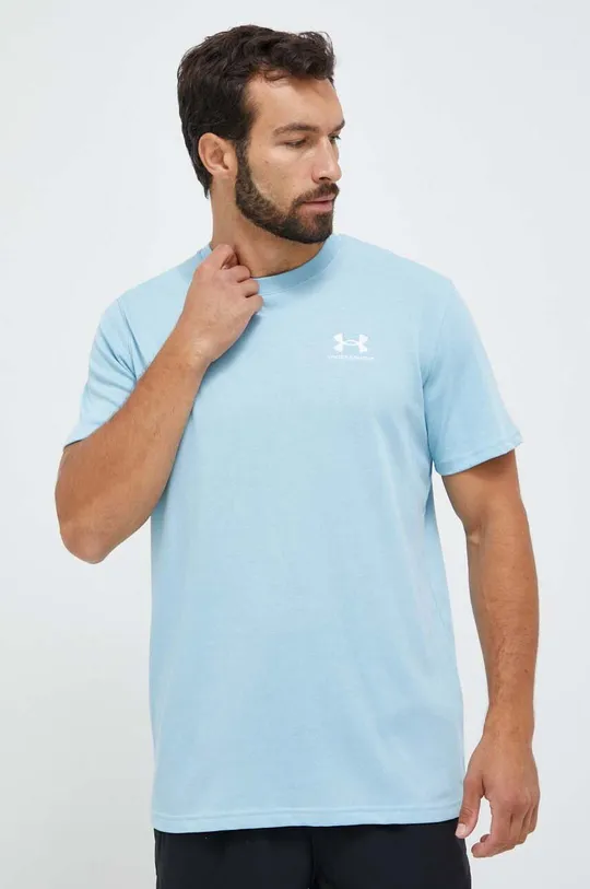 modrá Tréningové tričko Under Armour Logo Embroidered