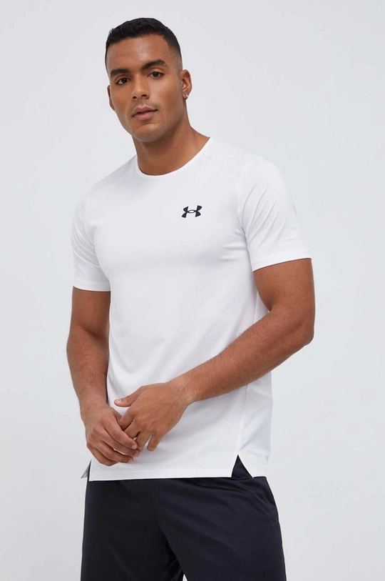 biały Under Armour t-shirt treningowy Armourprint