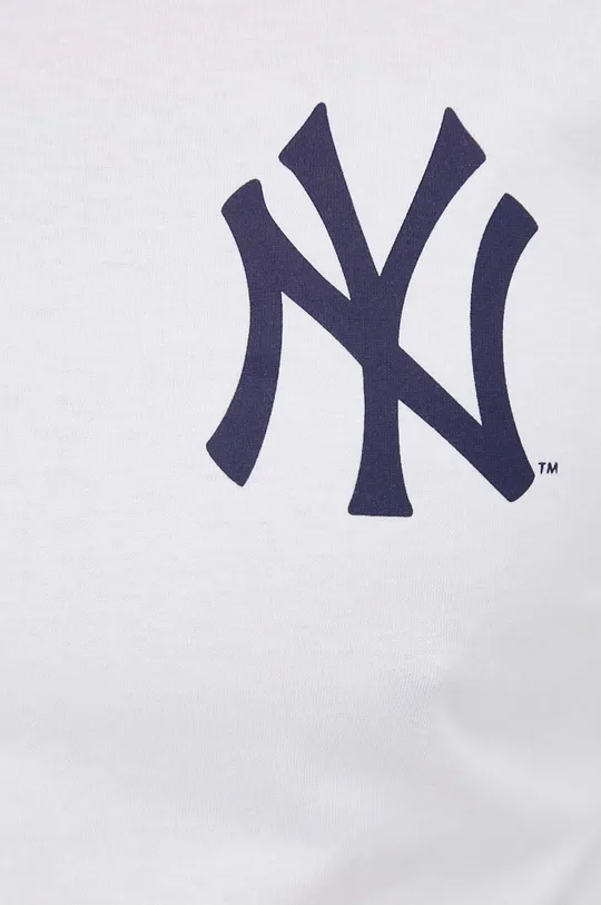 λευκό Βαμβακερό μπλουζάκι 47 brand MLB New York Yankees