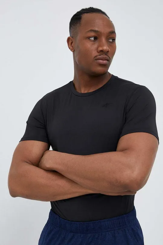 črna Kratka majica za vadbo 4F Moški