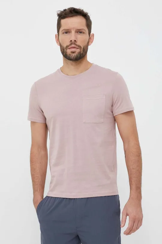 ροζ Βαμβακερό μπλουζάκι 4F Ανδρικά