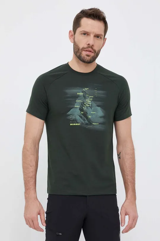 πράσινο Αθλητικό μπλουζάκι Mammut Mountain Hörnligrat Ανδρικά
