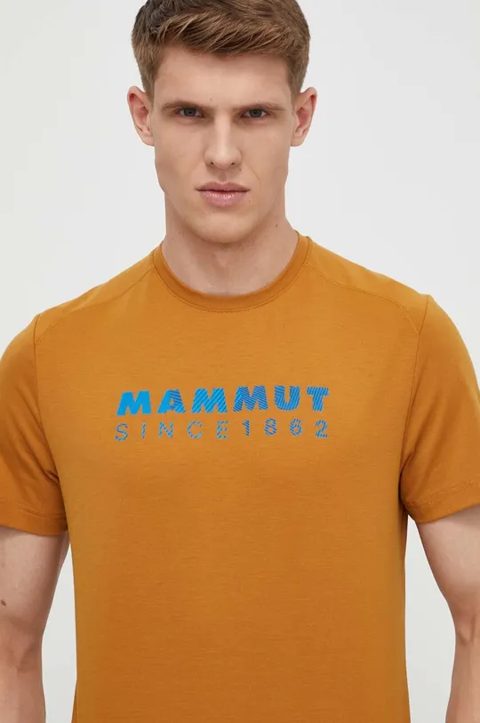 бежевий Спортивна футболка Mammut Trovat Logo Чоловічий