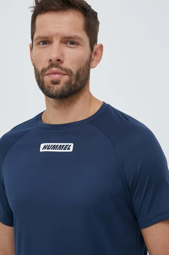 blu navy Hummel maglietta da allenamento Topaz