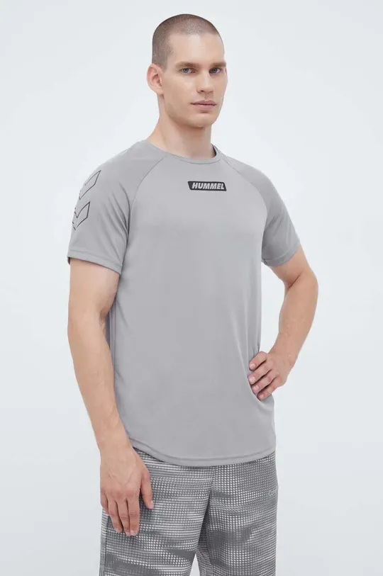szary Hummel t-shirt treningowy hmlTE TOPAZ T-SHIRT