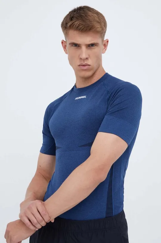 blu navy Hummel maglietta da allenamento Mike