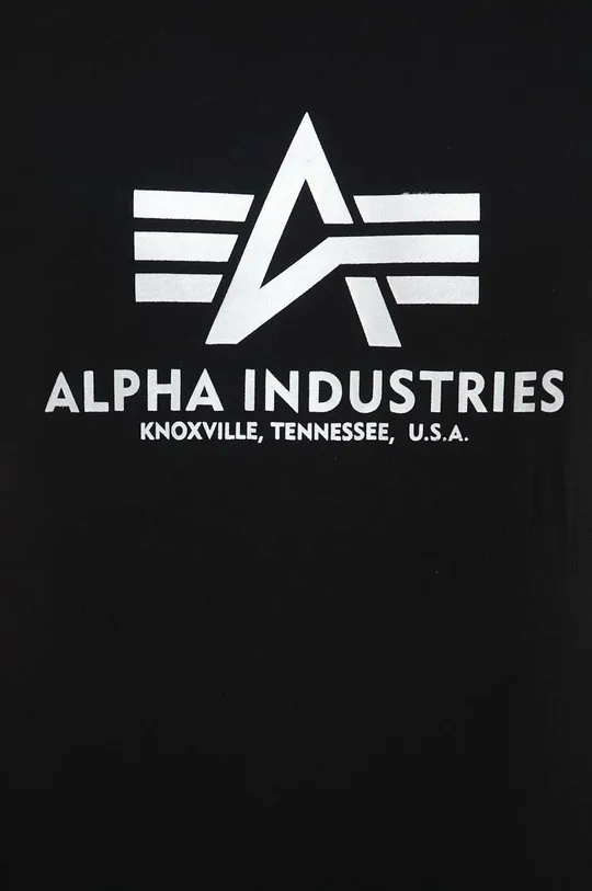 Bavlněné tričko Alpha Industries Basic T-Shirt Foil Print Pánský