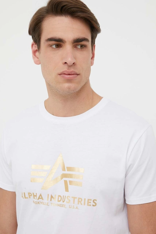 white Alpha Industries cotton t-shirt