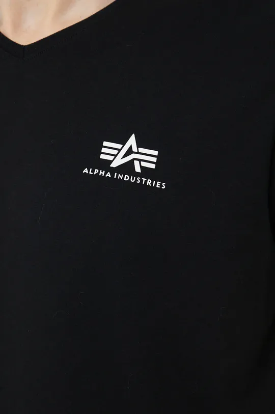 Βαμβακερό μπλουζάκι Alpha Industries Ανδρικά