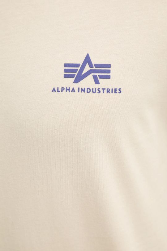 Alpha Industries t-shirt bawełniany 188505.03 beżowy