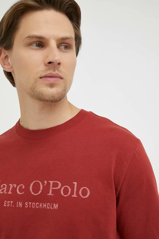 μπορντό Βαμβακερό μπλουζάκι Marc O'Polo