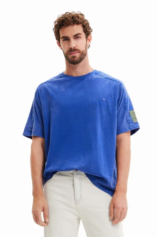 niebieski Desigual t-shirt Męski