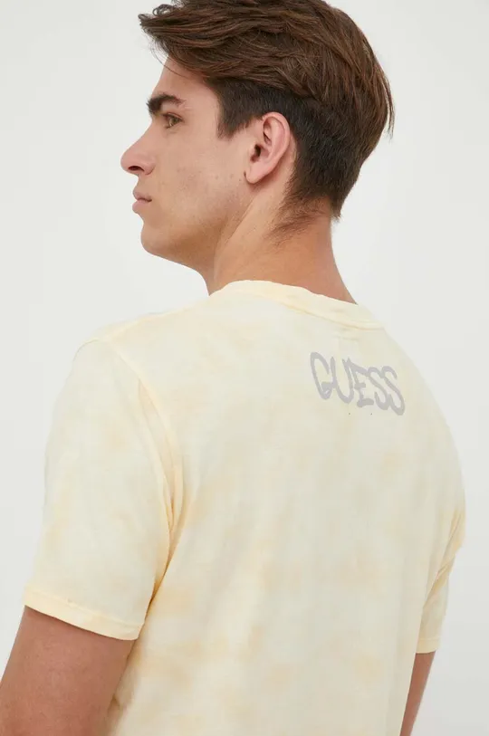 πολύχρωμο Βαμβακερό μπλουζάκι Guess