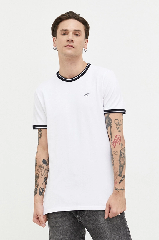 biały Hollister Co. t-shirt Męski