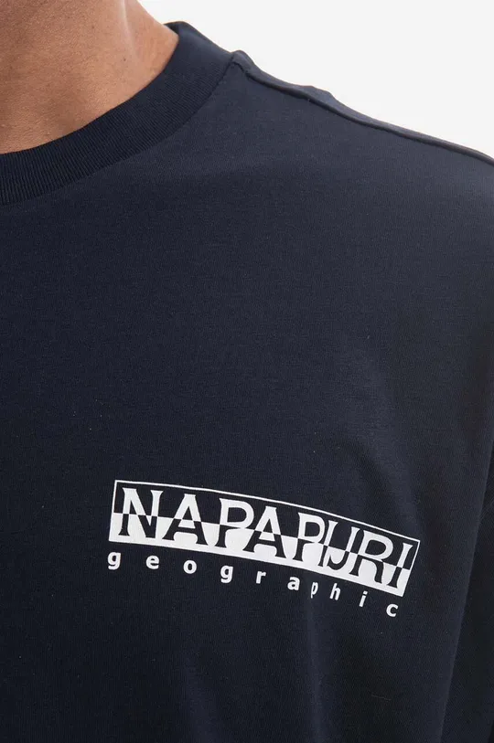 Βαμβακερό μπλουζάκι Napapijri S-Paradise SS 176 Ανδρικά