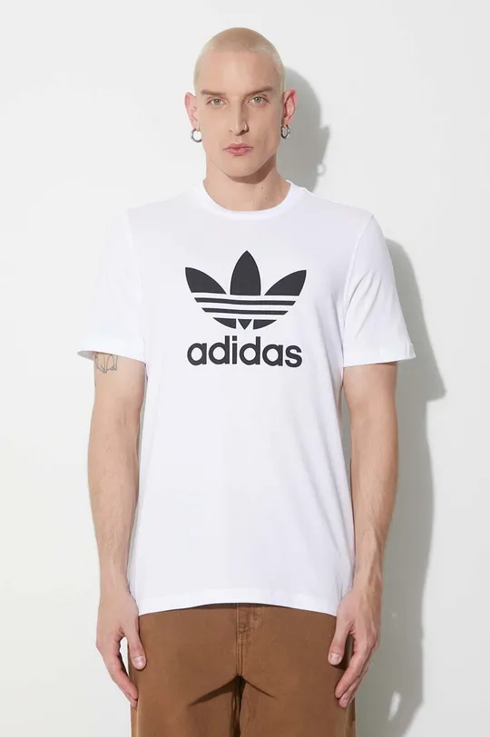 adidas Originals t-shirt bawełniany Adicolor Classics Trefoil Tee biały