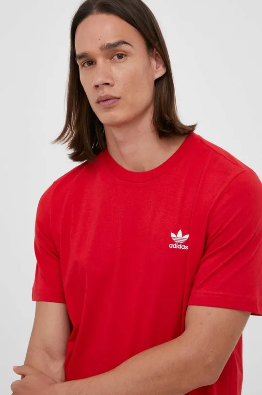 červená Bavlnené tričko adidas Originals Pánsky