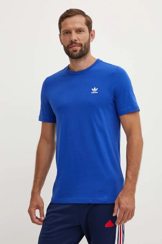 Βαμβακερό μπλουζάκι adidas Originals μπλε