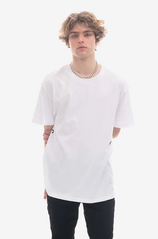 λευκό Βαμβακερό μπλουζάκι John Elliott Biggie SS Ανδρικά