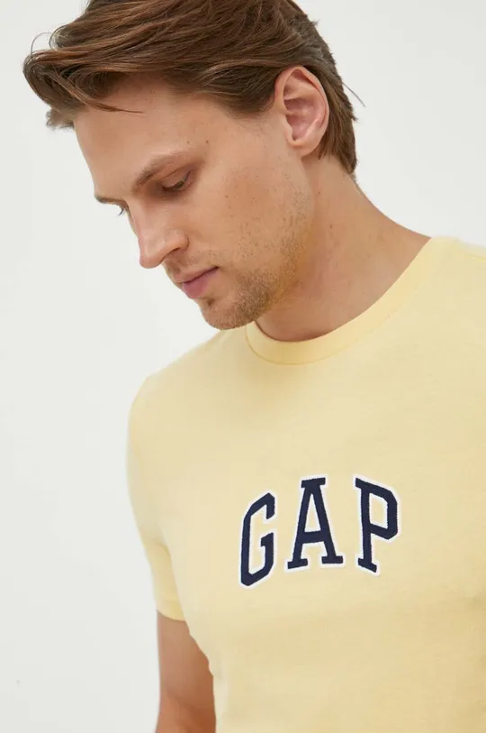 żółty GAP t-shirt bawełniany