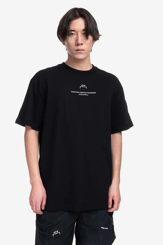 чорний Бавовняна футболка A-COLD-WALL* Brutalist SS T-Shirt Чоловічий