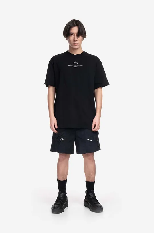 Bombažna kratka majica A-COLD-WALL* Brutalist SS T-Shirt črna