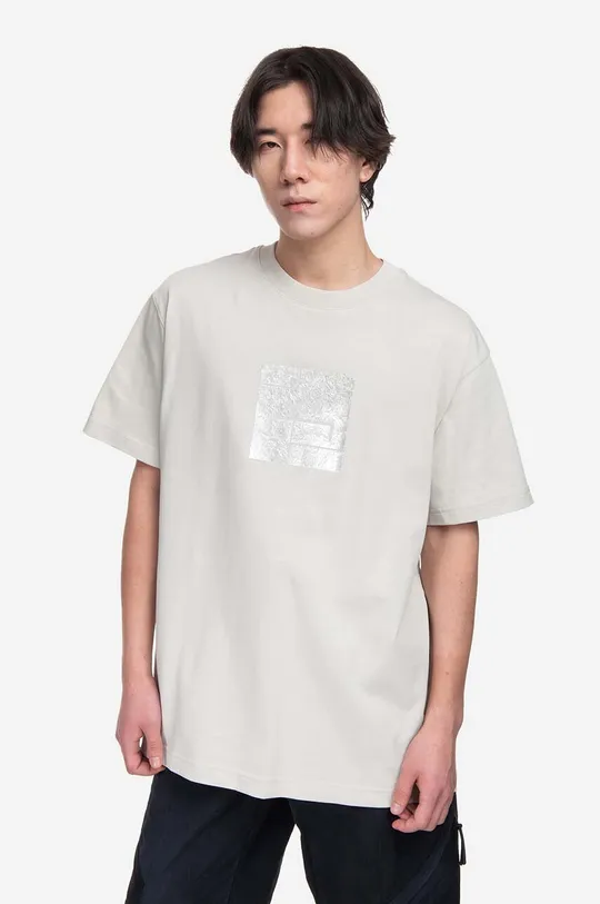 Bombažna kratka majica A-COLD-WALL* Foil Grid SS T-Shirt