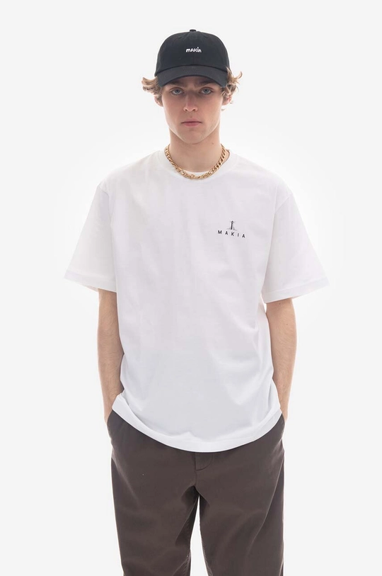 white Makia cotton T-shirt Men’s