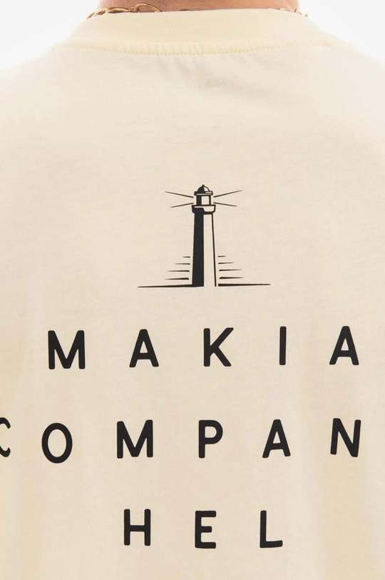 żółty Makia t-shirt bawełniany