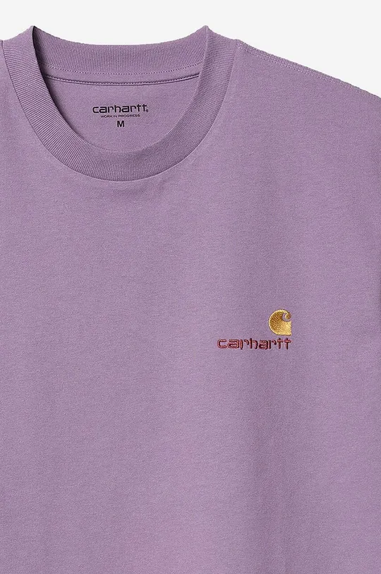 fioletowy Carhartt WIP t-shirt bawełniany American Script