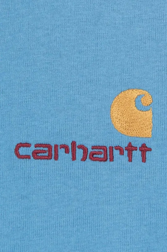 turquoise Carhartt WIP cotton T-shirt American Script