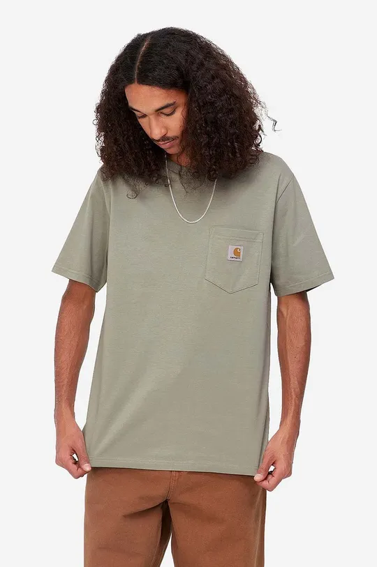 green Carhartt WIP cotton T-shirt Pocket Men’s