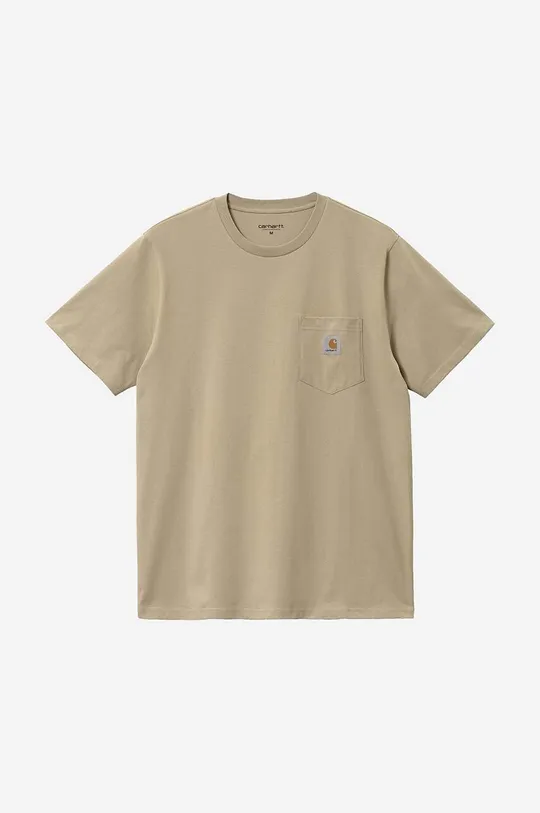 brązowy Carhartt WIP t-shirt bawełniany Pocket Męski