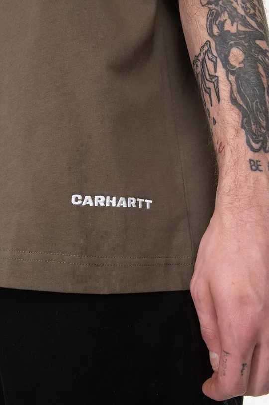 green Carhartt WIP cotton t-shirt