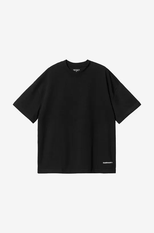 μαύρο Βαμβακερό μπλουζάκι Carhartt WIPS/S Link Script T-Shirt