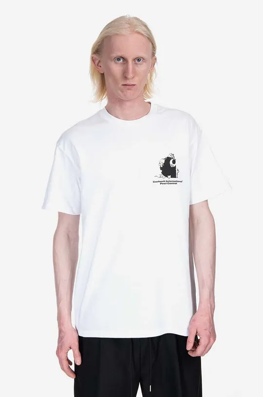 white Carhartt WIP cotton T-shirt Pest Control Men’s