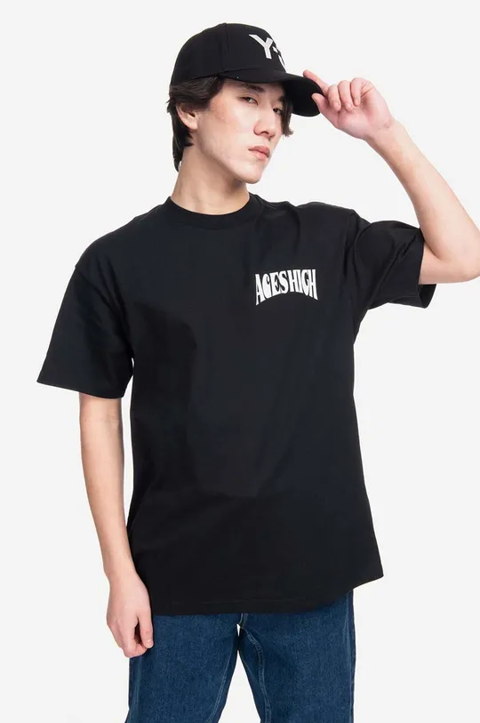 czarny Carhartt WIP t-shirt bawełniany Aces Męski