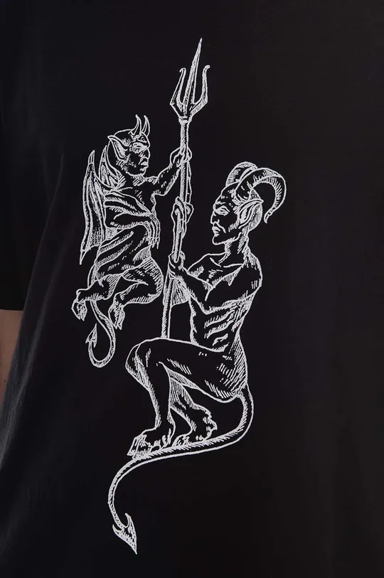 černá Bavlněné tričko Han Kjøbenhavn Demon Print Boxy Tee Short Sleeve