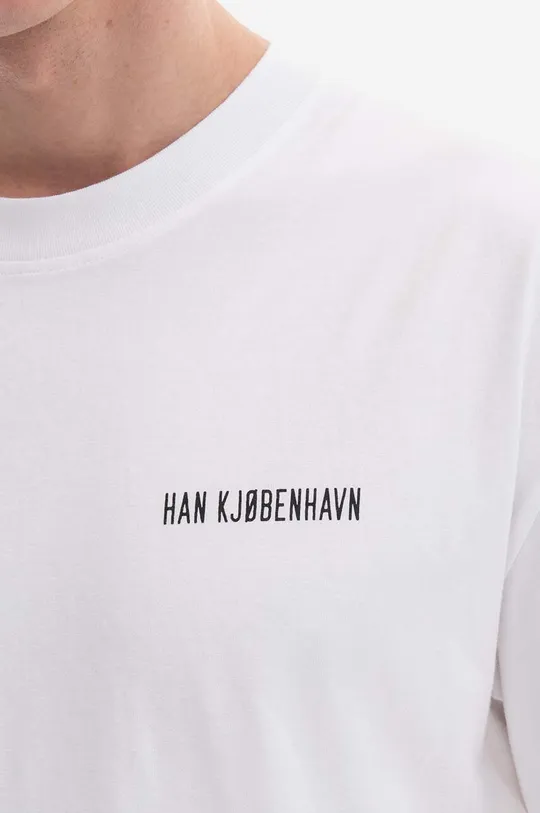 Хлопковая футболка Han Kjøbenhavn Logo Print Boxy Tee Short Sleev Мужской