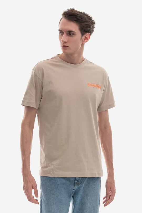 beige Napapijri cotton t-shirt Men’s