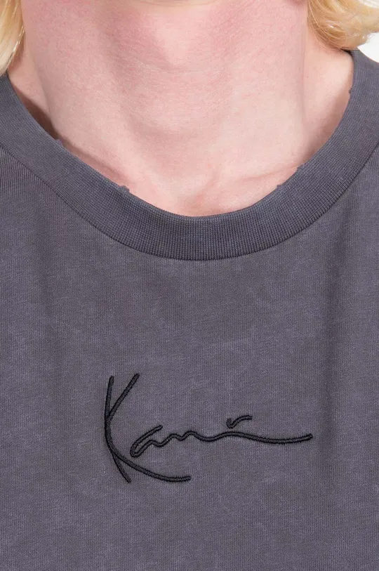 szary Karl Kani t-shirt bawełniany